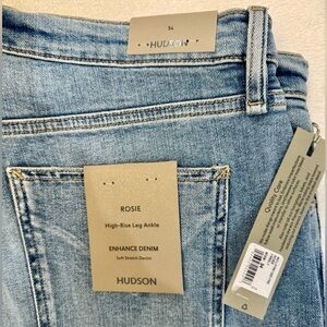 Hudson Jeans Rosie High-Rise Ankle Jeans - Light Blue